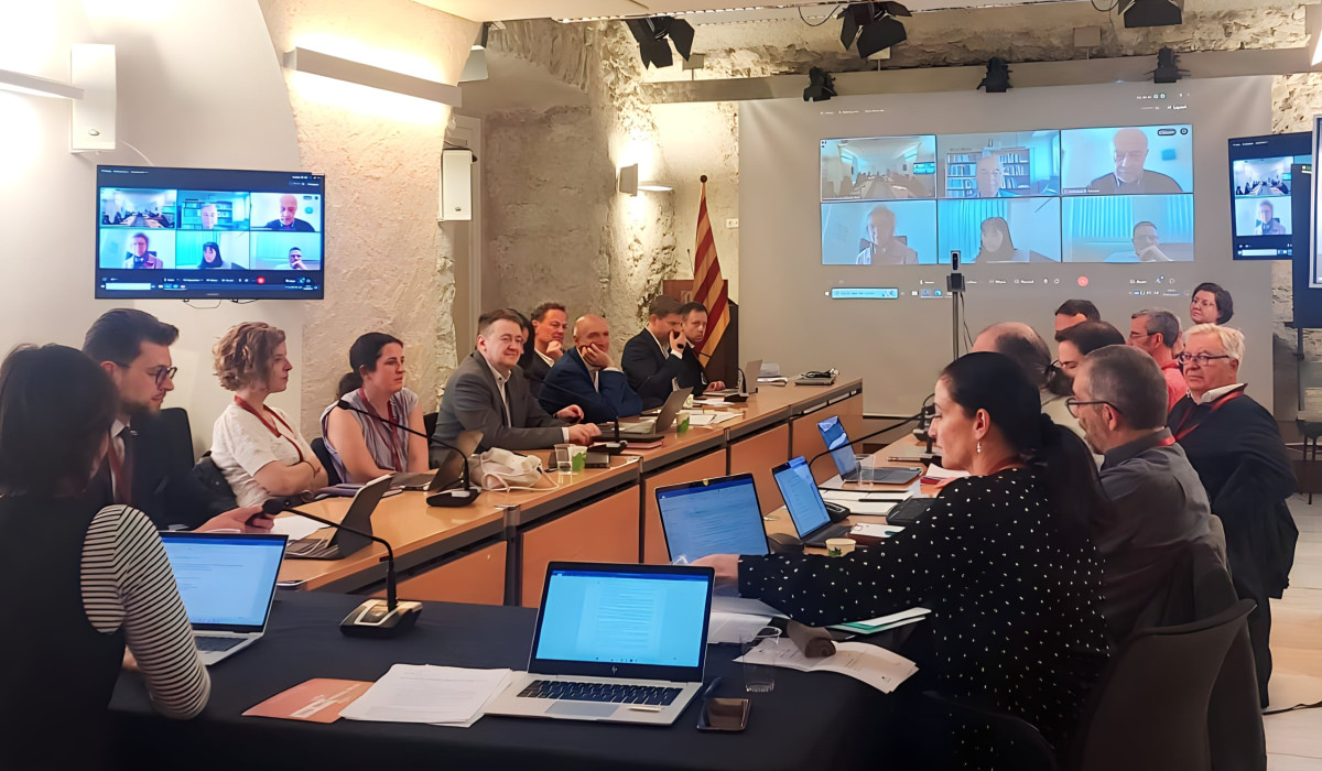 Foto de la mesa redonda durante la reunión anual de la red EPTA en Gerona