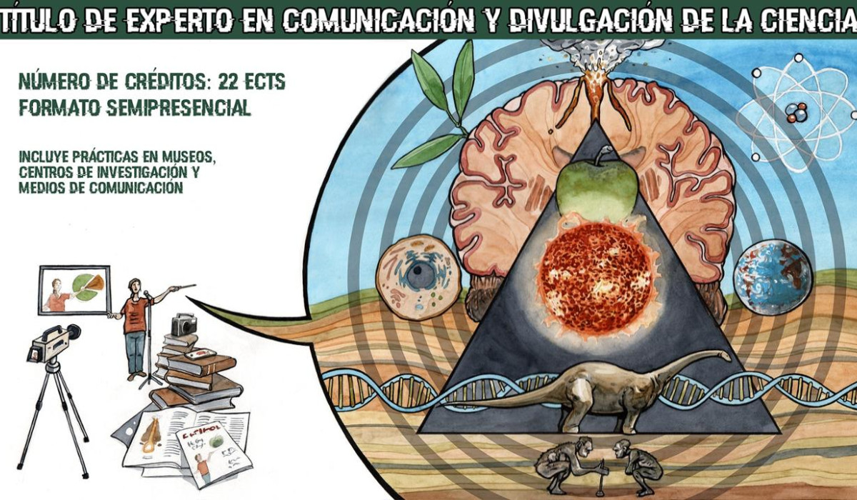 Logo del tTítulo de Experto en Comunicación Pública y Divulgación de la Ciencia de la Universidad Autónoma de Madrid